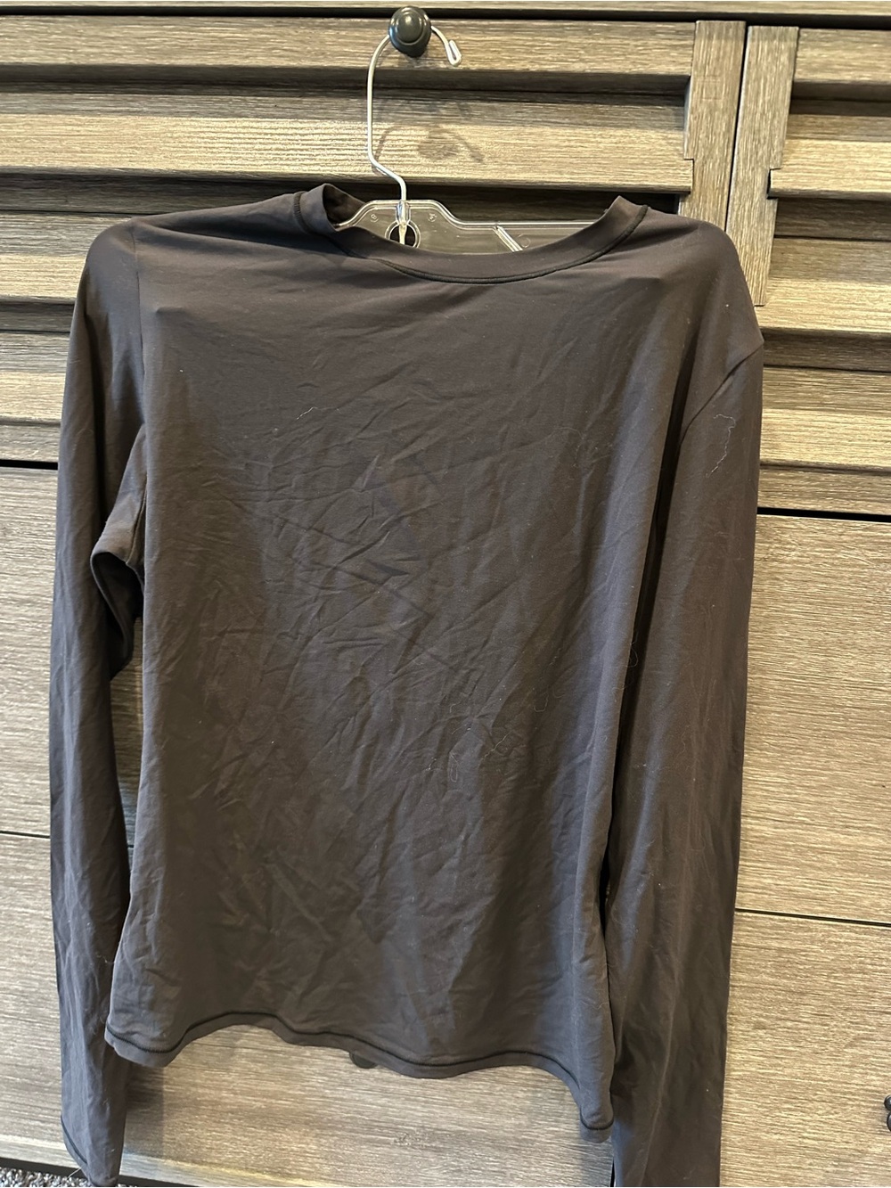 SKIMS Onyx Fits Everybody Long Sleeve  Tee